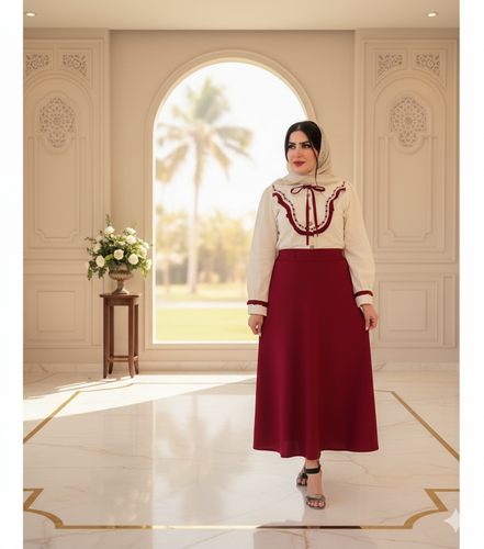 شومیز دامن رز