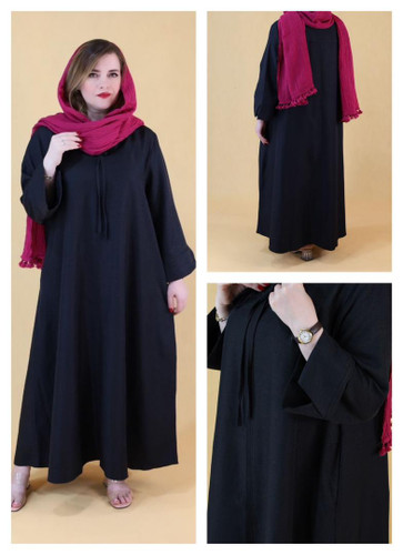 کفتان مشکی ساده دلوان