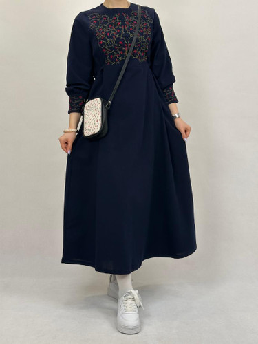 پیراهن کفتان گلدوزی نغمه