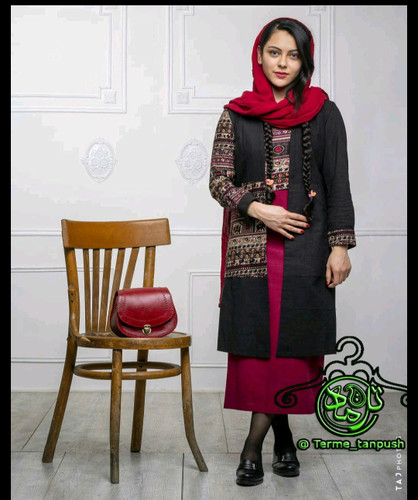 مانتو سارافن دو تیکه مدل فرنیا لنین بهاری