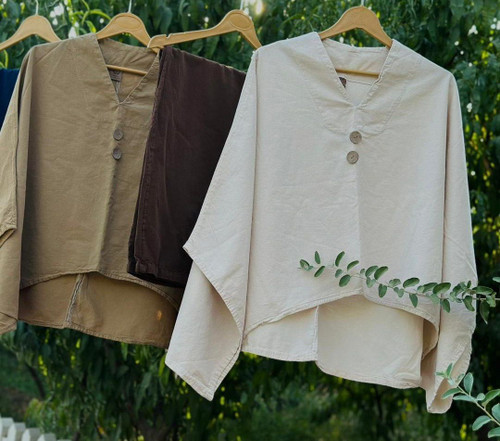 پانچ الیاف طبیعی دو دکمه