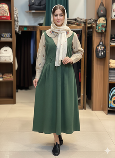 شومیز سارفون دو تیکه مخمل کبریتی مینا